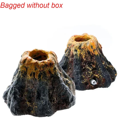 Aquarium Volcano Bubble Stone Ornament
