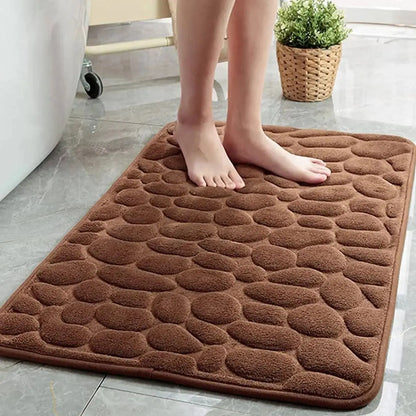 1Pc Cobblestone Bath Mat