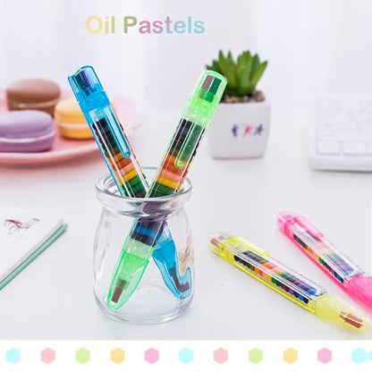20-Color Rainbow Crayon Pen