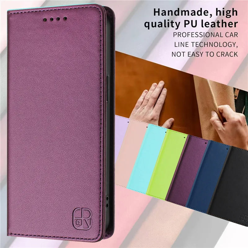 Luxury Wallet Flip Case for Vivo Smartphones