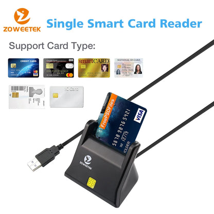 Zoweetek USB ID Smart Card Reader