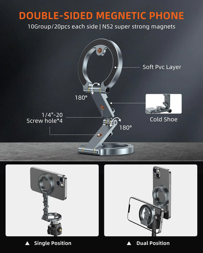 Dual Magnetic Phone Stand Mount