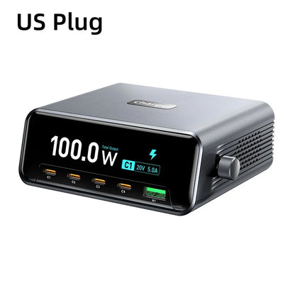 100W GaN 5-Port Smart Desktop Fast Charger
