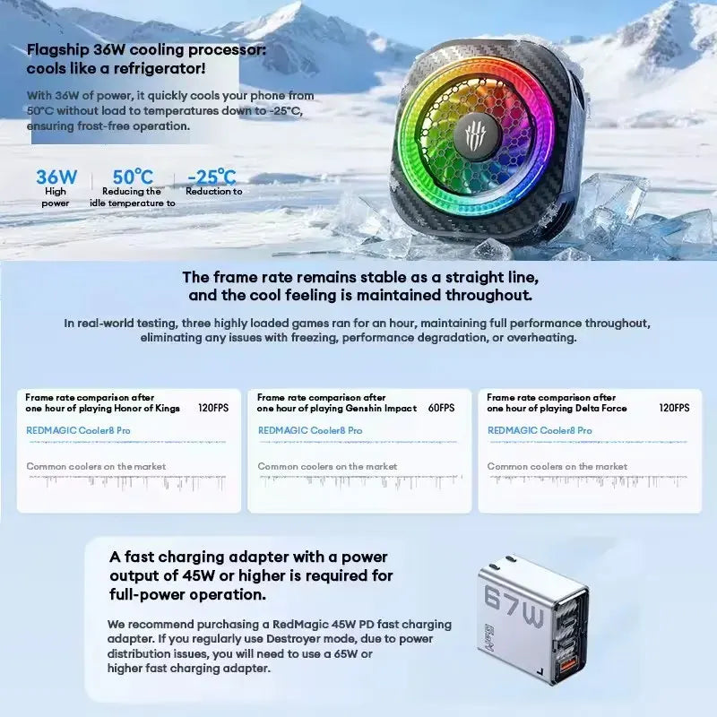 Cryo Cooler 8 Pro Magnetic Phone Cooler
