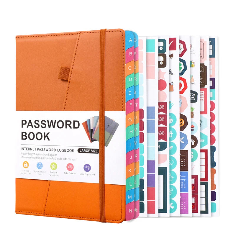 A5 Password Book with Alphabet Tabs