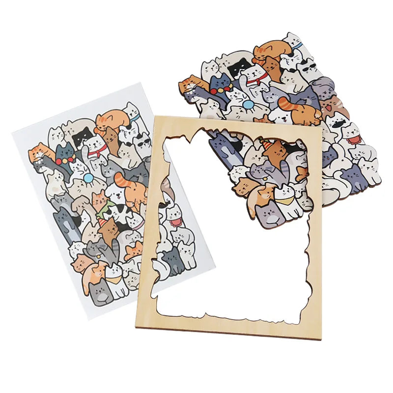 Wooden Animal Shape Brain Puzzle