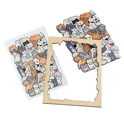 Wooden Animal Shape Brain Puzzle