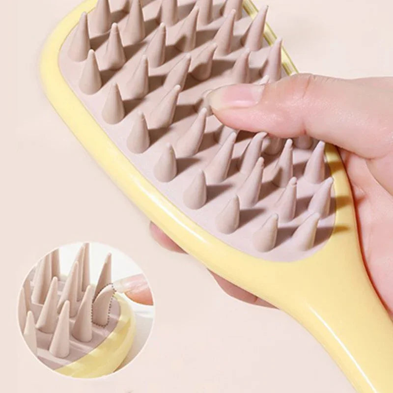 Long Handle Silicone Scalp Massage Shampoo Brush