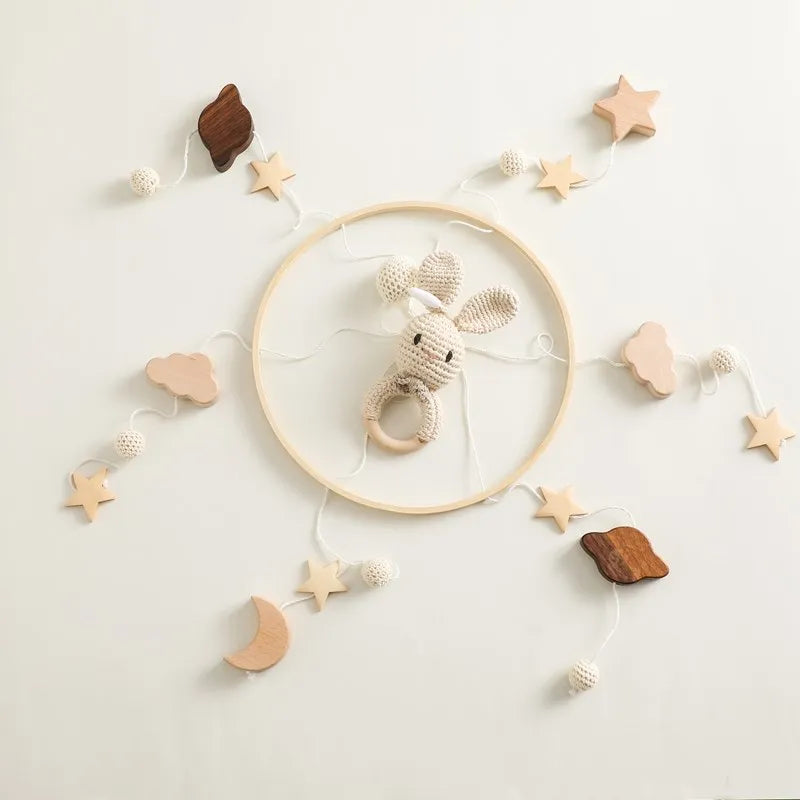 Wooden Baby Crib Mobile