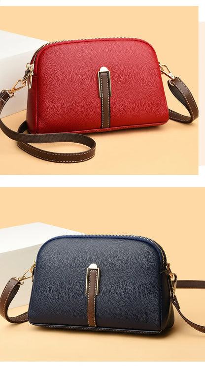 Women’s Genuine Cowhide Leather Crossbody Messenger Bag