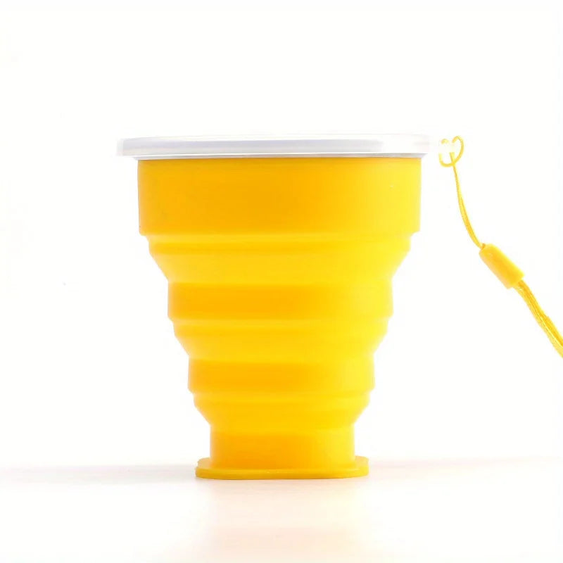 Collapsible Silicone Travel Cup with Lid