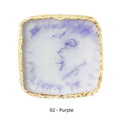 Natural Resin Stone Nail Art Display Palette