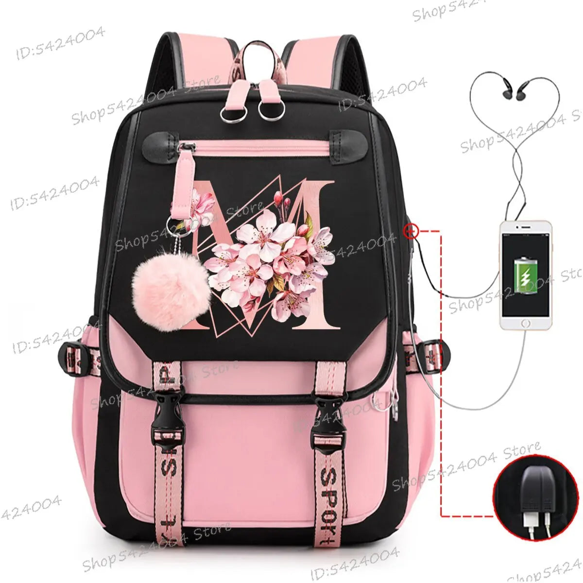 School & Travel Backpack with Laptop Compartment