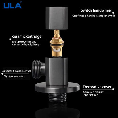G1/2 Brass Single Outlet Toilet & Bathroom Angle Valve