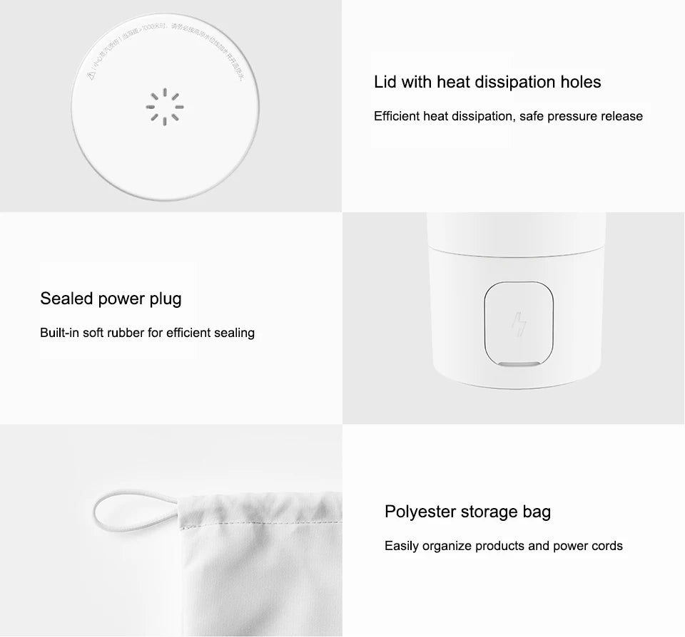 350ml Travel Electric Kettle & Temperature Control Thermos