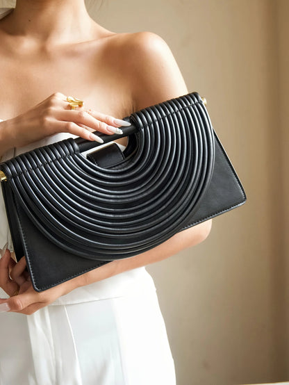 Gold Handwoven Evening Handbag