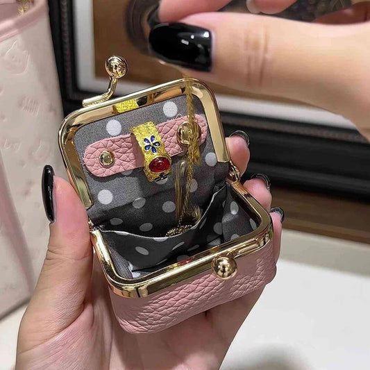 Mini Kiss Lock Jewelry Pouch