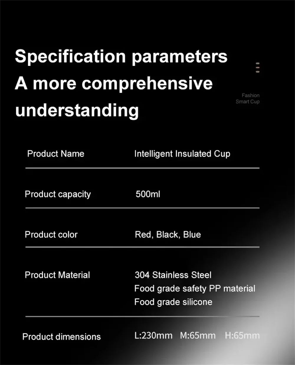 Smart Temperature Display Thermos Bottle