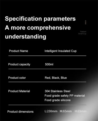 Smart Temperature Display Thermos Bottle