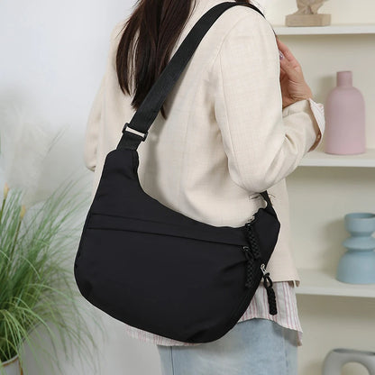 Large Capacity Half Moon Crossbody Shoulder Bag