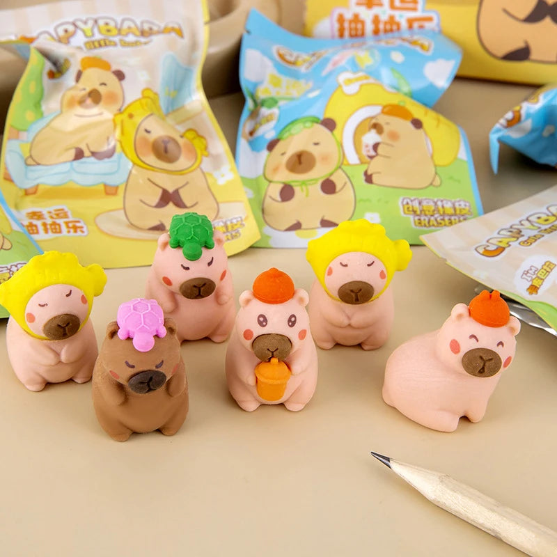 Cute Stationery Capybara Eraser