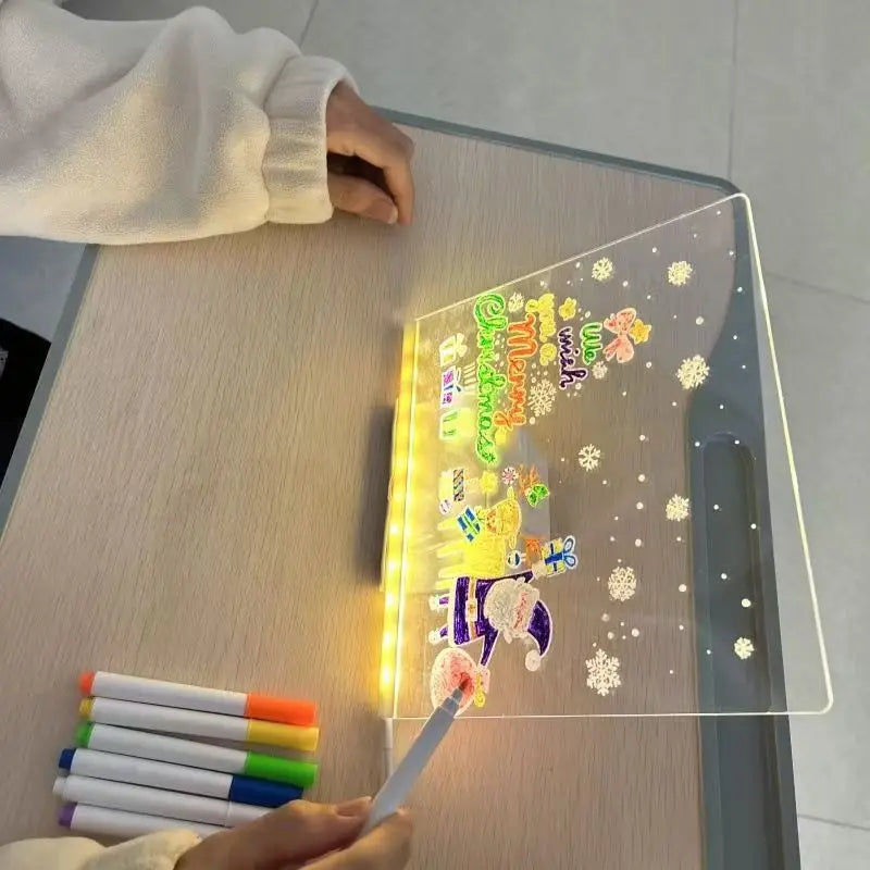 Light-Up Rewritable Acrylic Message & Drawing Board