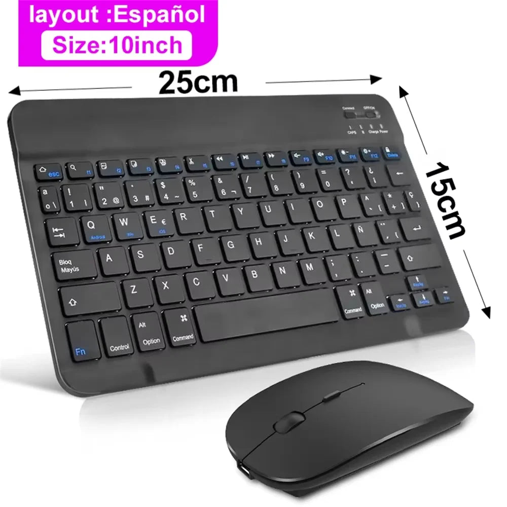 Bluetooth Wireless Keyboard & Mouse Set for Tablets and Mobile Devices