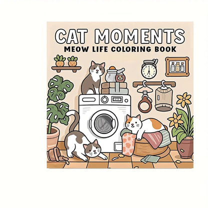 Cozy Friends Adult Coloring Book
