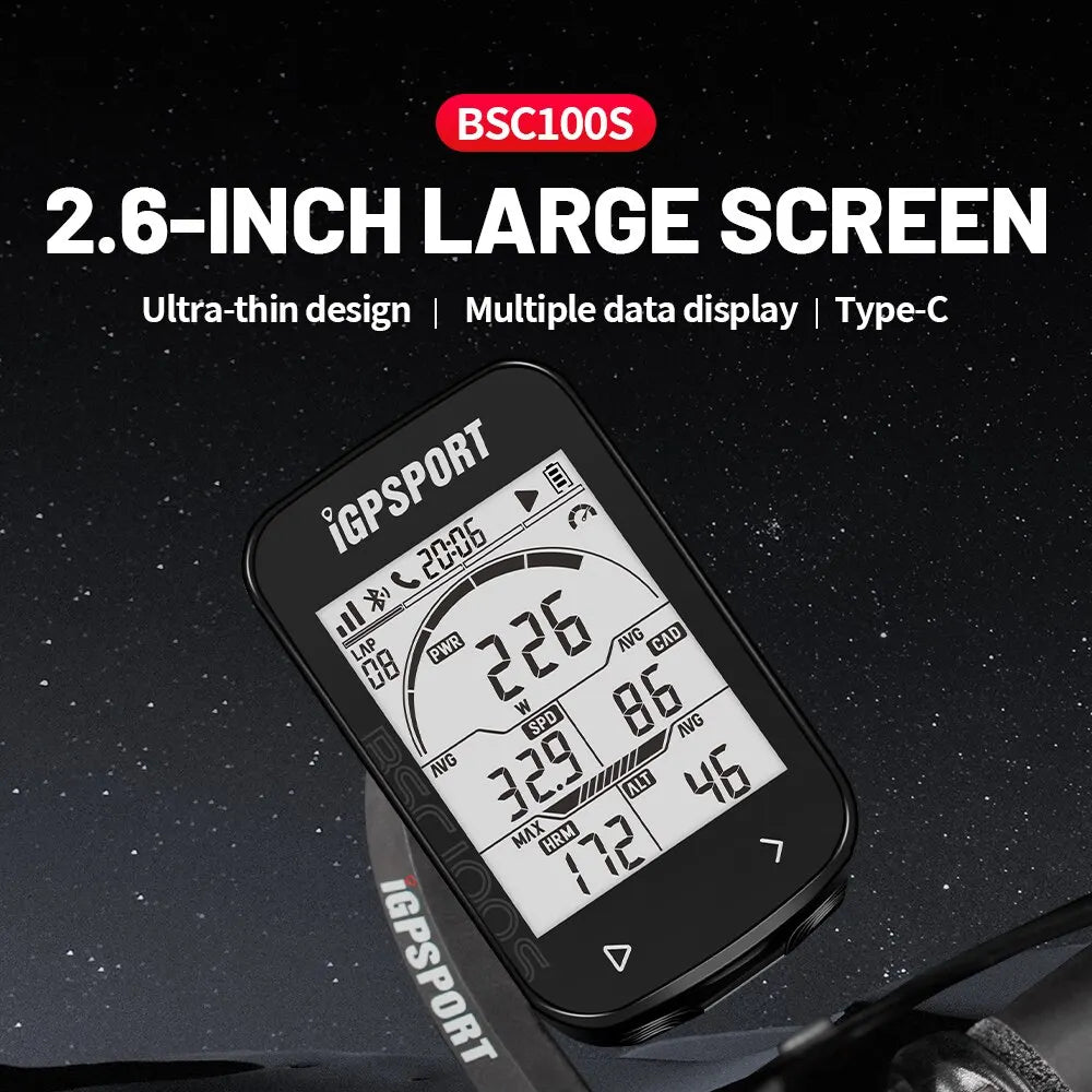 GPS Bike Computer IGPSPORT BSC100S Cycle Wireless Speedometer