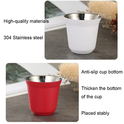 Reusable 304 Stainless Steel Coffee Cup