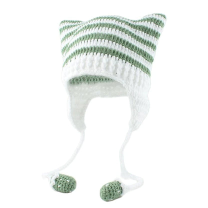 Women’s Cat Ear Knitted Winter Beanie