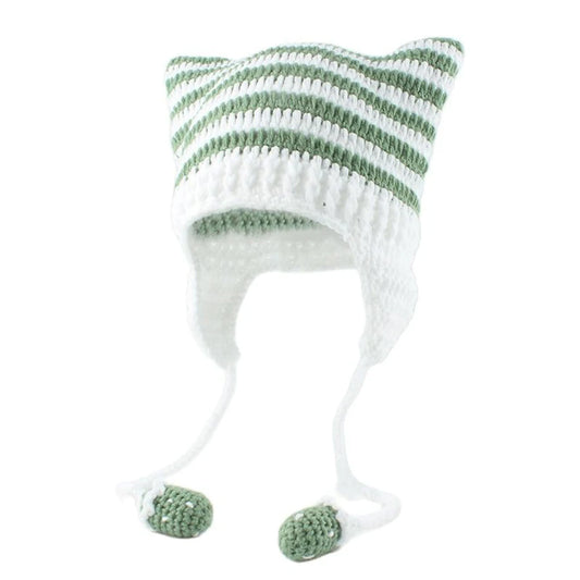 Women’s Cat Ear Knitted Winter Beanie