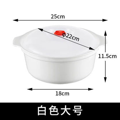 Microwave Food Steamer & Soup Bowl with Lid
