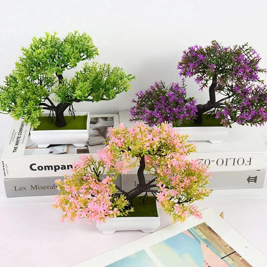 Artificial Bonsai Tree in Decorative Pot