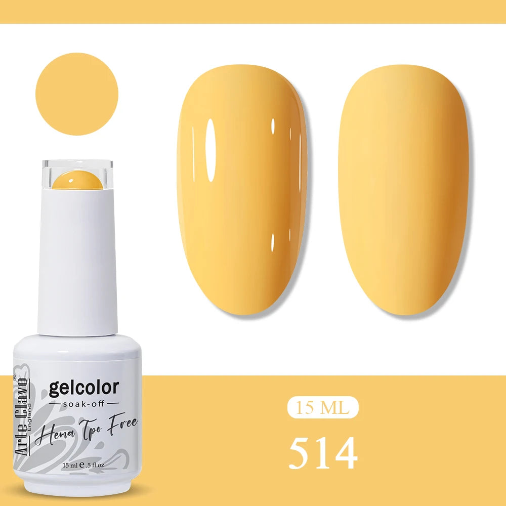 Arte Clavo Orange Gel Nail Polish