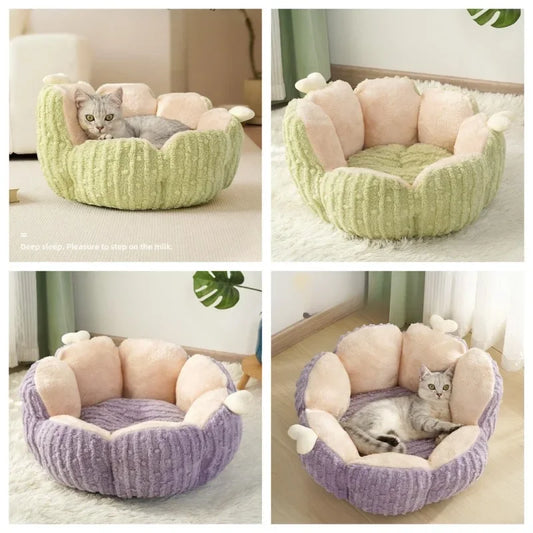 Plush Cactus Pet Nest Bed