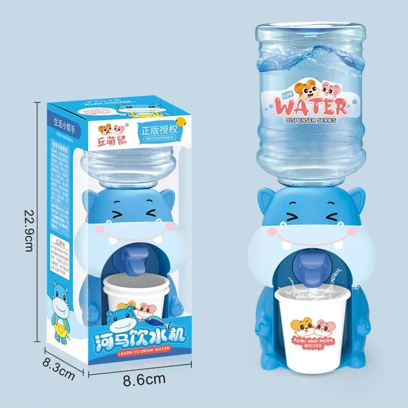 Cartoon Mini Water Cooler with Cup & Bottle