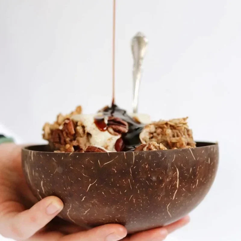 Handmade Natural Coconut Bowl Set
