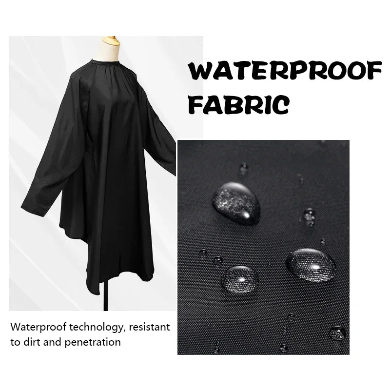 Sleeved Barber Hair Cutting Cape
