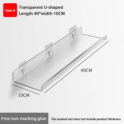Wall-Mounted Acrylic Storage Rack