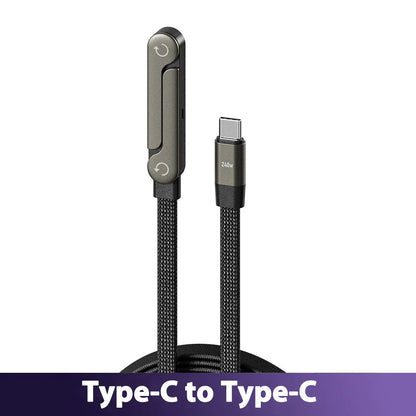 65W USB Fast Charging Cable with Phone Holder
