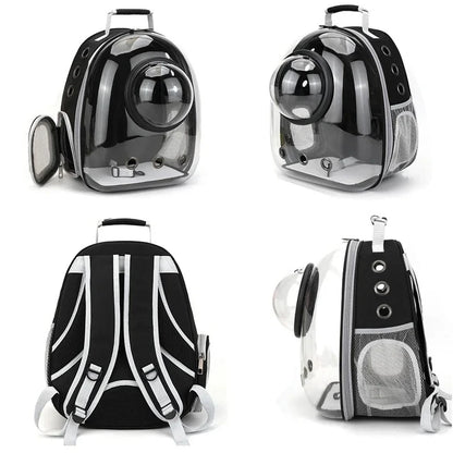 Transparent Space Capsule Pet Carrier Backpack – Portable Cat & Dog Bag