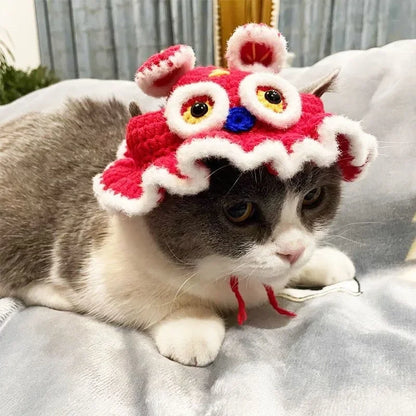Autumn & Winter Knitted Cat Hat