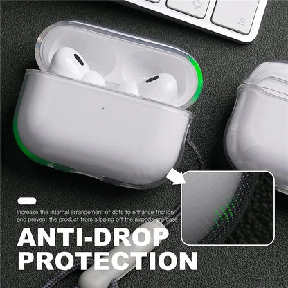 Clear TPU AirPods Protective Case with Lanyard