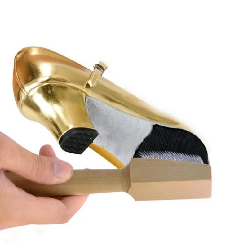 Wood-Handle Suede Sole Shoe Cleaning Wire Brush
