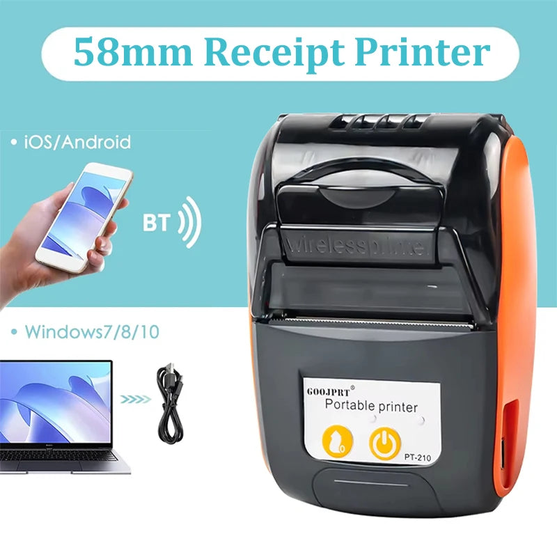 58mm Wireless Inkless POS Receipt Printer