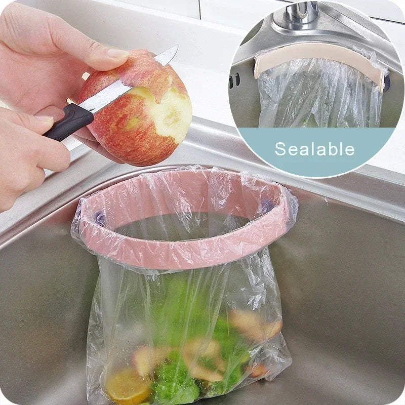 Portable Sink Trash Bag Holder with Suction Cups