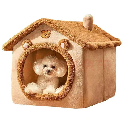 Cozy Cat Cave Bed with Removable Cushion