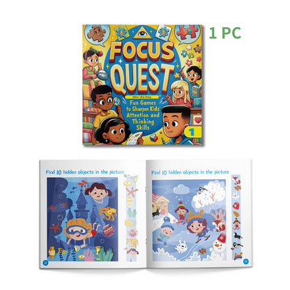 6 Books Set Focus Quest Activity Books for Kids