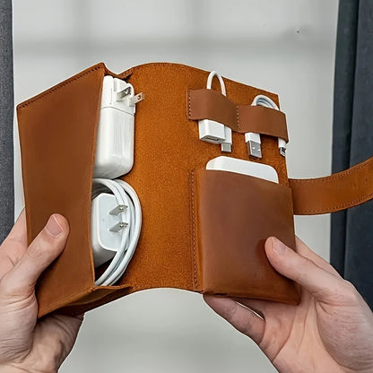 PU Leather Tech Organiser Travel Case